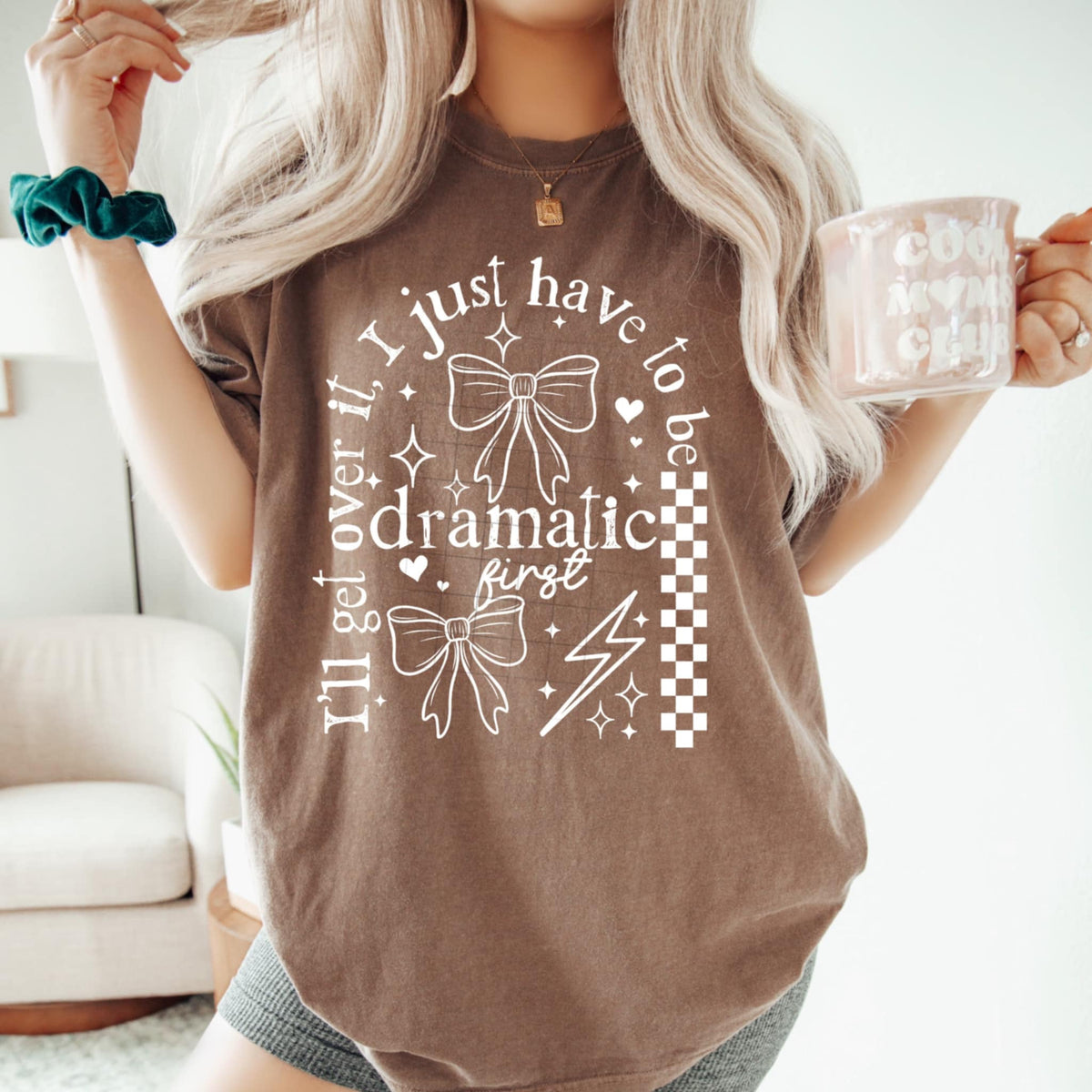 I’ll get over it I just have to be dramatic first BOWS WHITE (CSC) 95703 DTF transfer