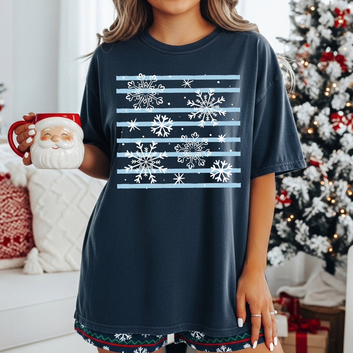 Snowflake stripes (csc) DTF Transfer