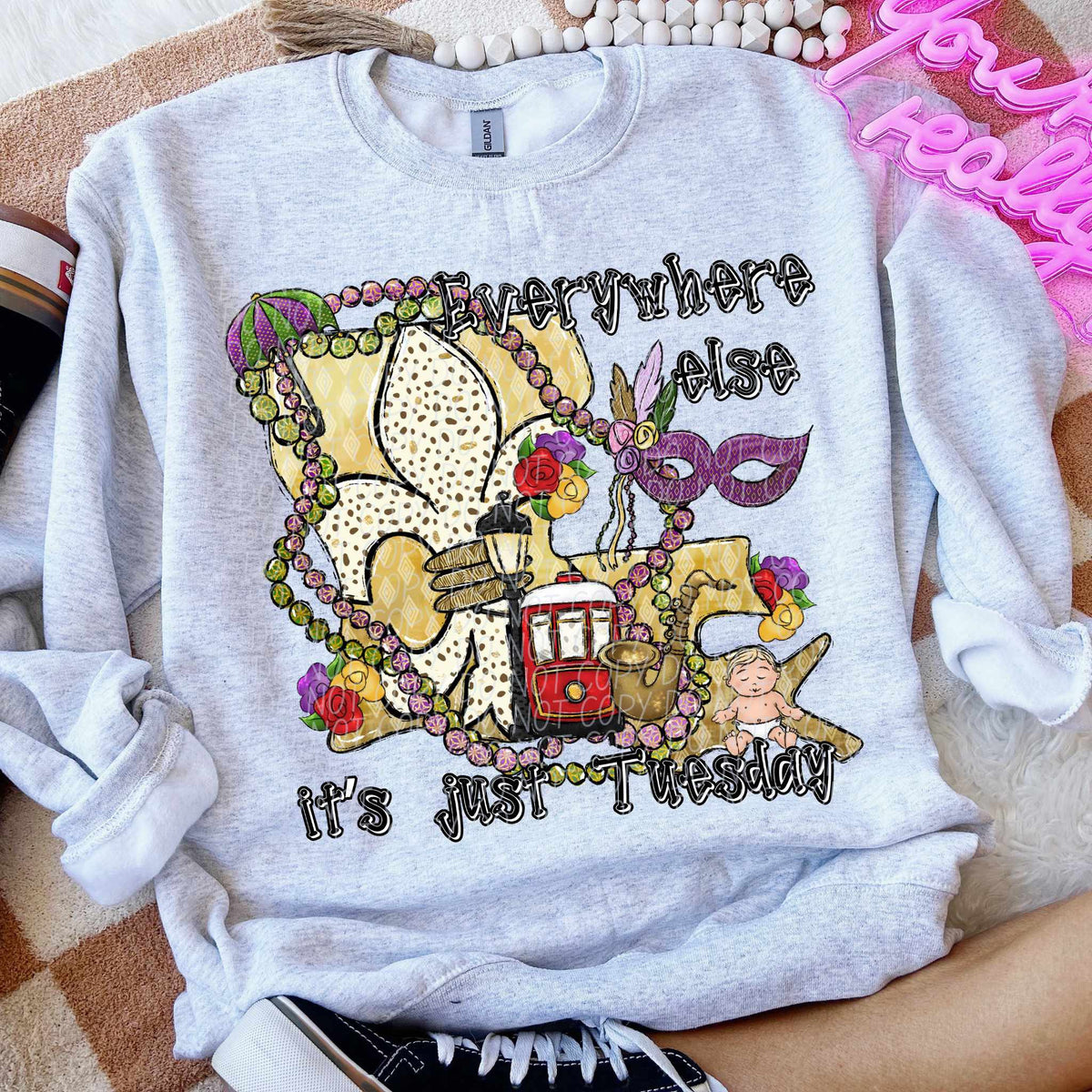 Everywhere else it’s just Tuesday (CITY) 80757 DTF transfer