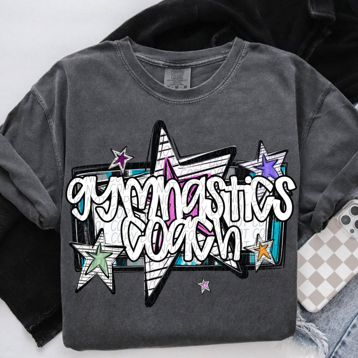 Gymnastics coach stars (Caplinger) 87530 DTF transfer