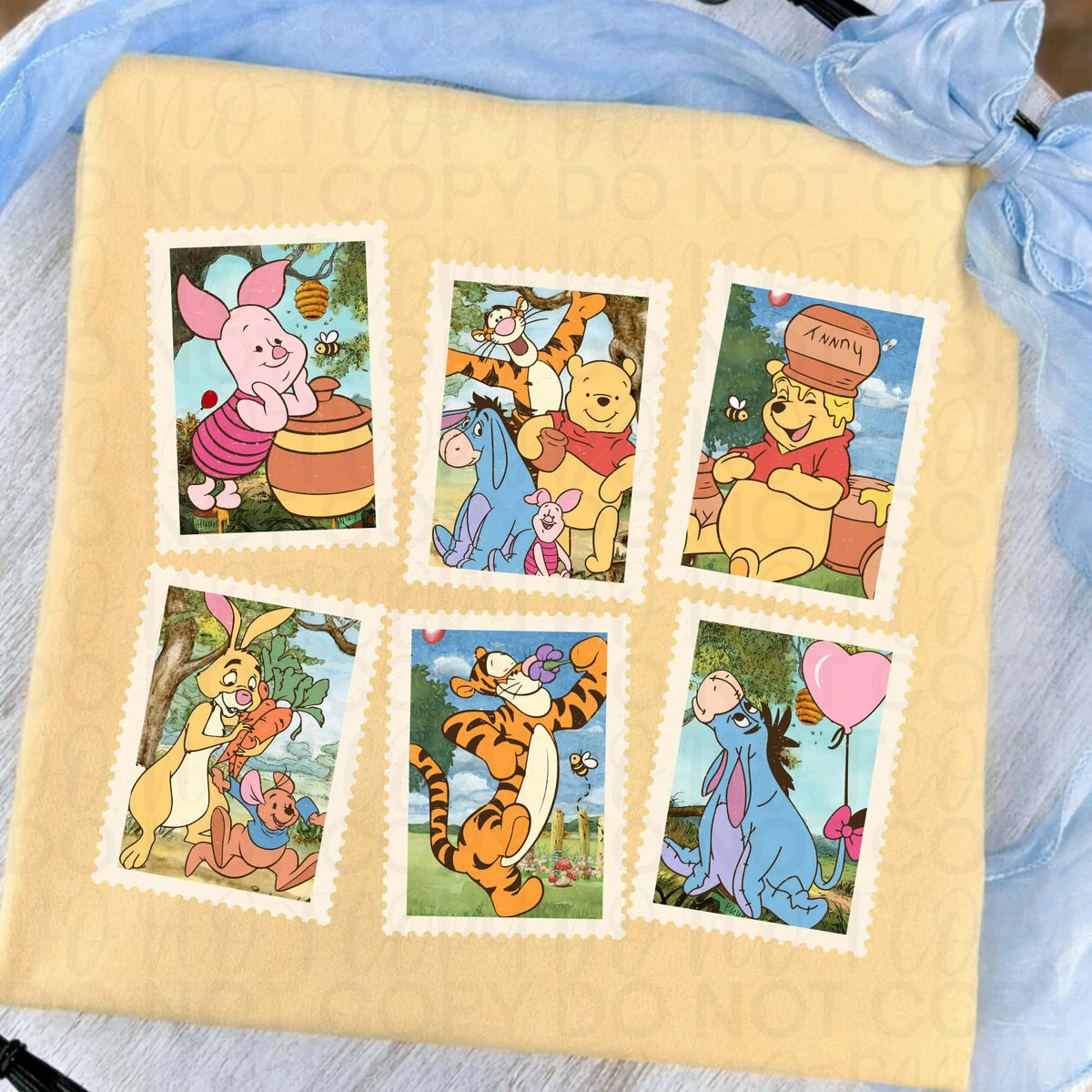 Pooh stamps (UAC) DTF Transfer