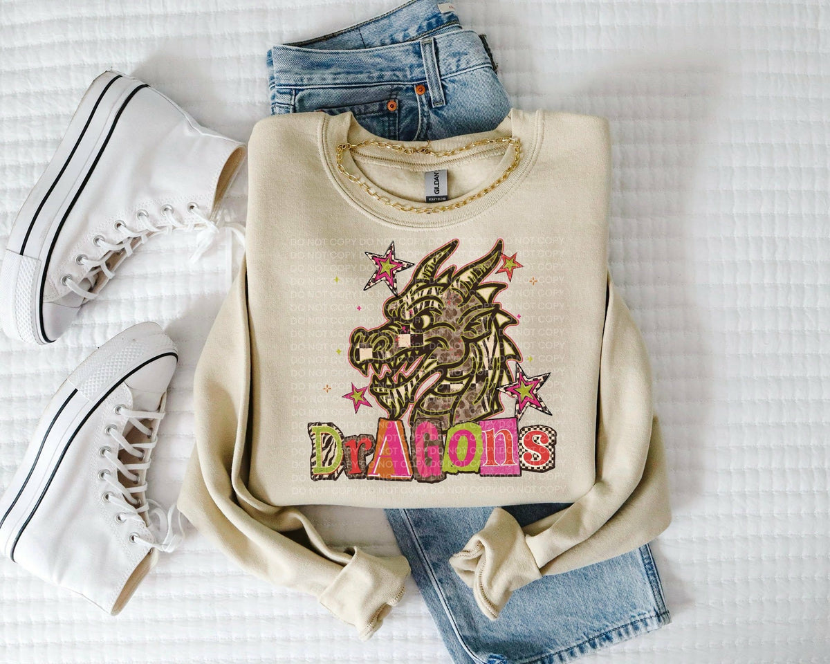 Dragons magazine font (SCG) DTF Transfer