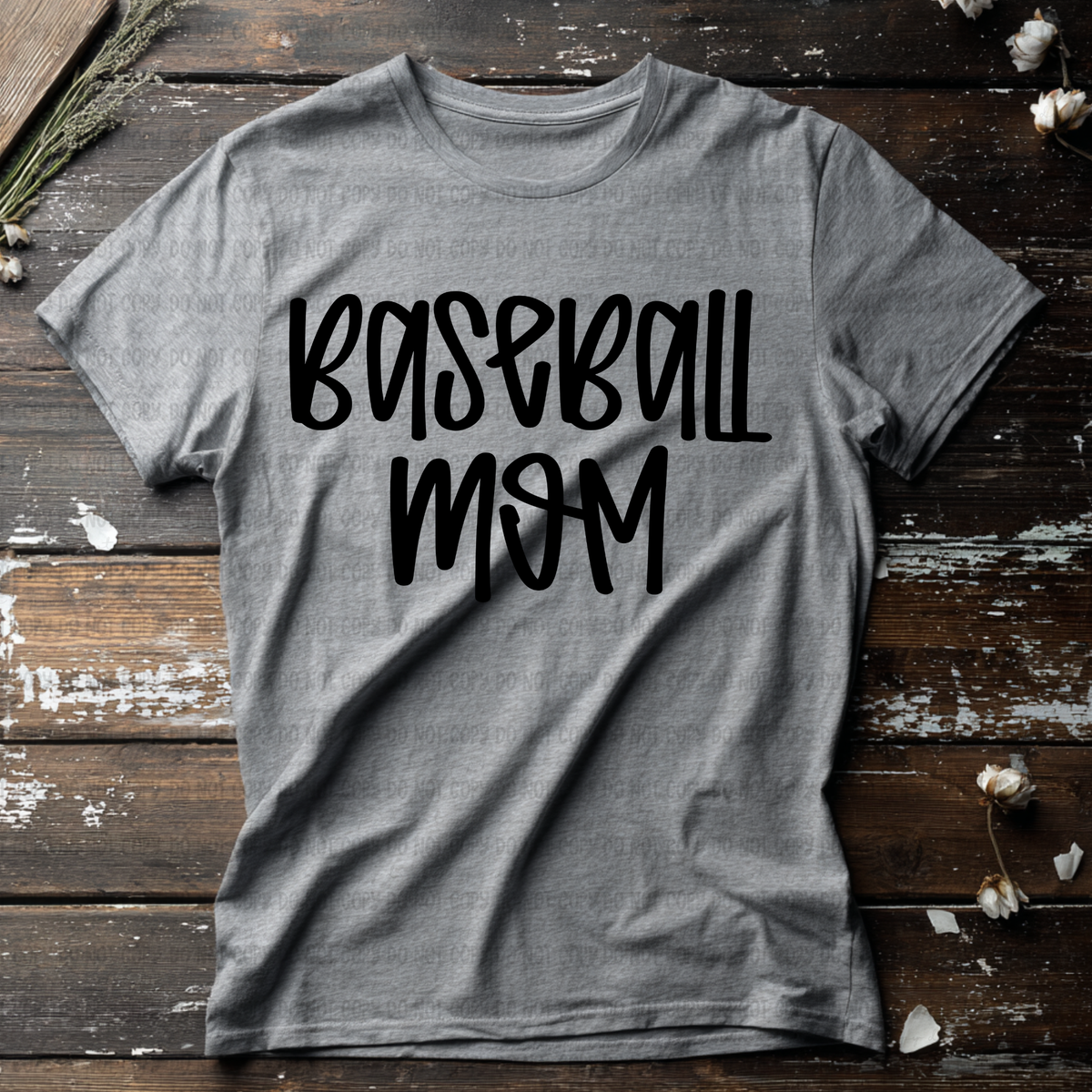 Baseball mom BLACK marker (Revel) DTF Transfer