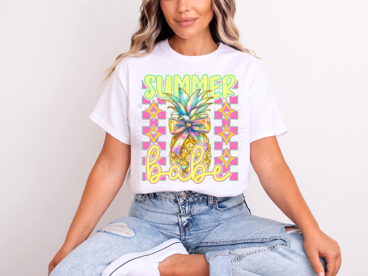 Summer babe pineapple (C’s) 97838 DTF transfer