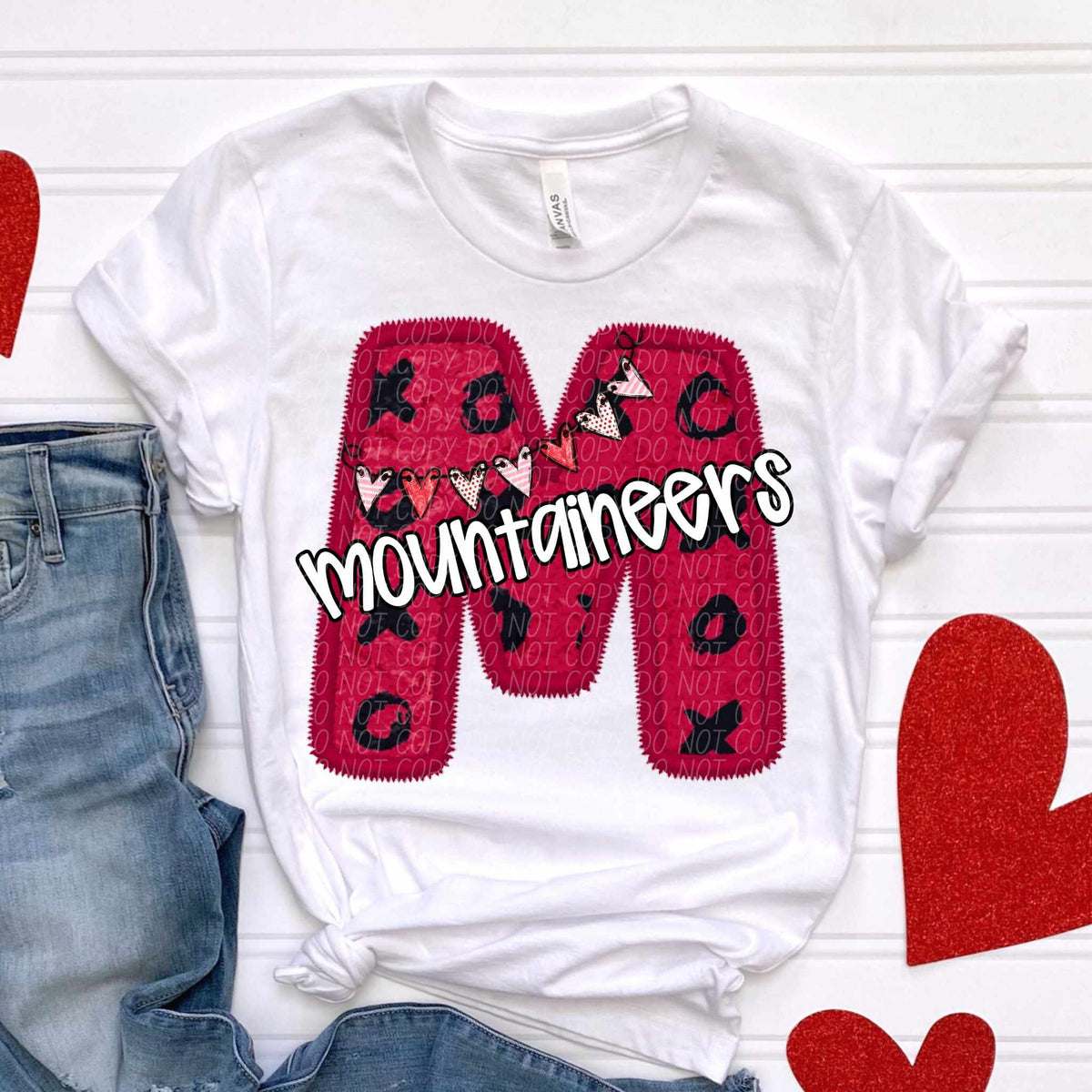 M mountaineers valentine (CITY) 79009 DTF transfer