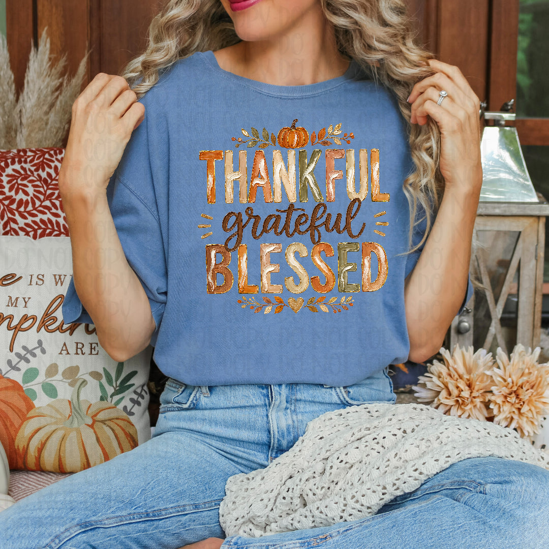 Thankful grateful blessed Sunday Special DTF transfer