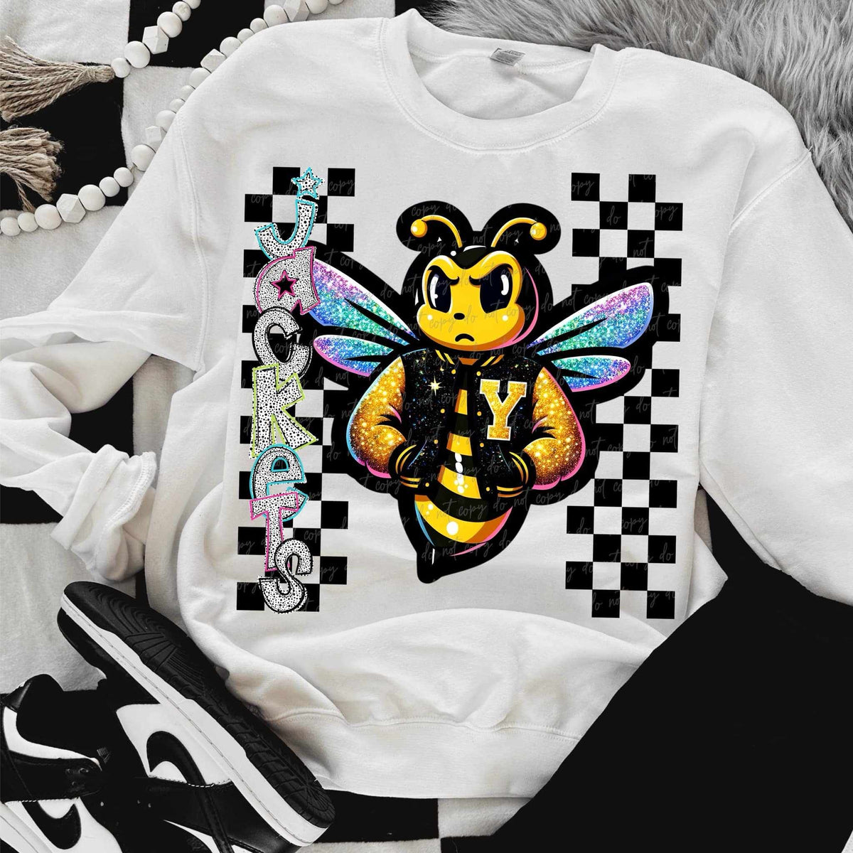 Jackets Dalmatian filled with mascot (VIRGO) 58043 DTF transfer
