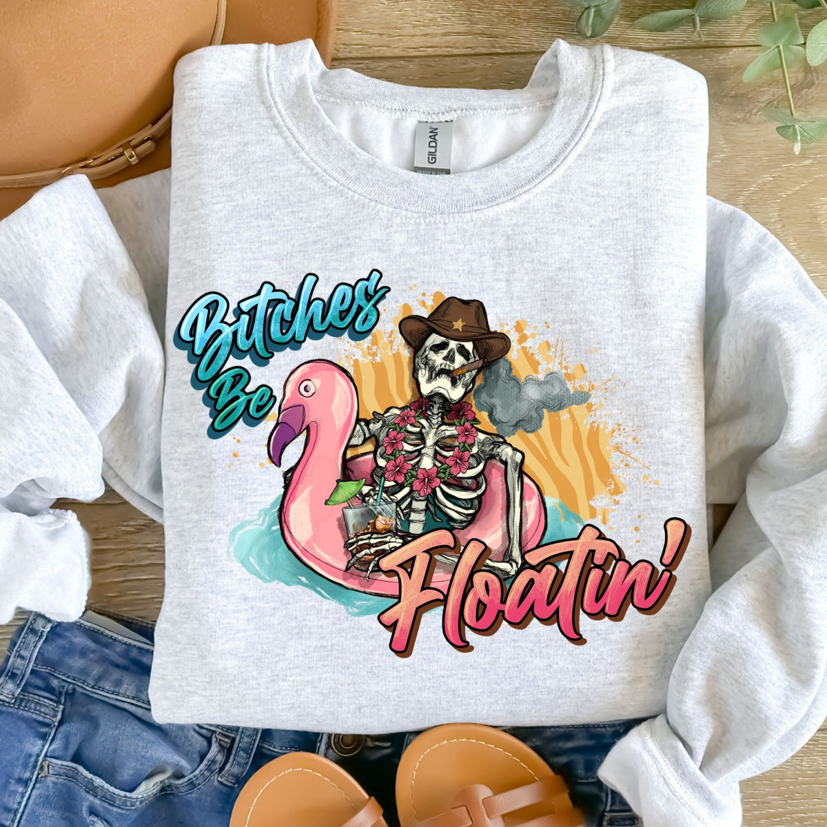Bitches Be Floatin-38501-DTF transfer