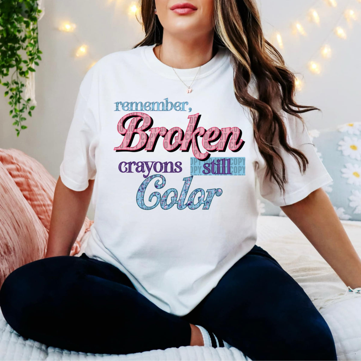 Broken Crayons Still Color (lane) DTF transfer