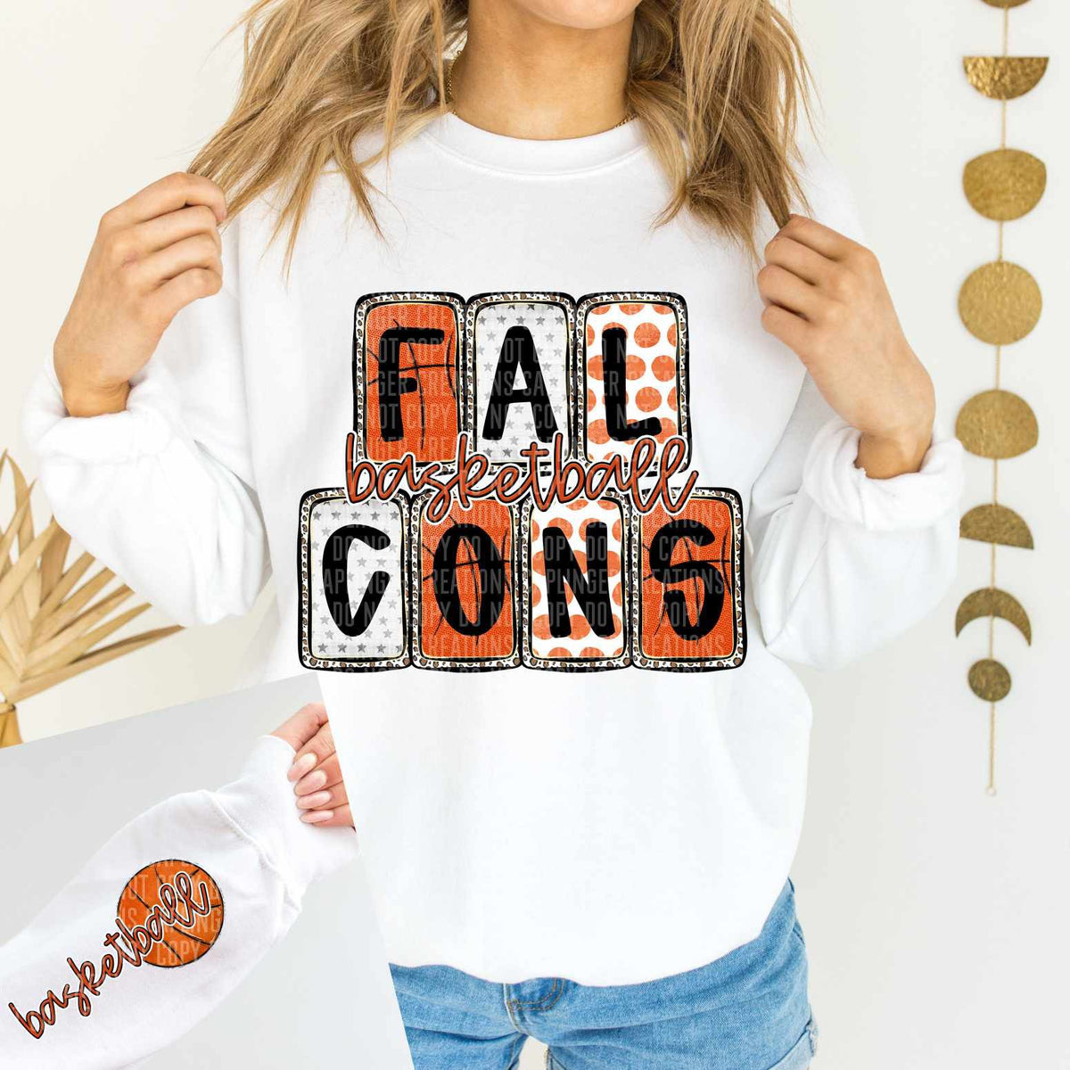 Falcons Basketball FRONT (Caplinger) 82916 DTF transfer