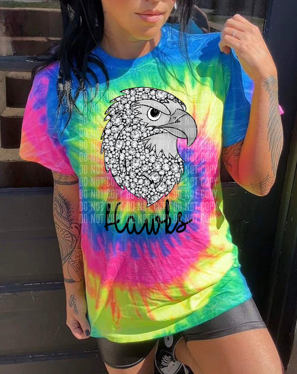 Faux Sequins Mascot Hawks 30746 DTF transfers
