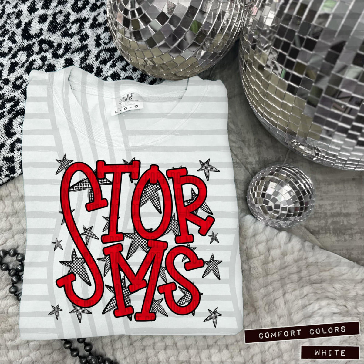 Red Staggered Mascots (Caplinger)