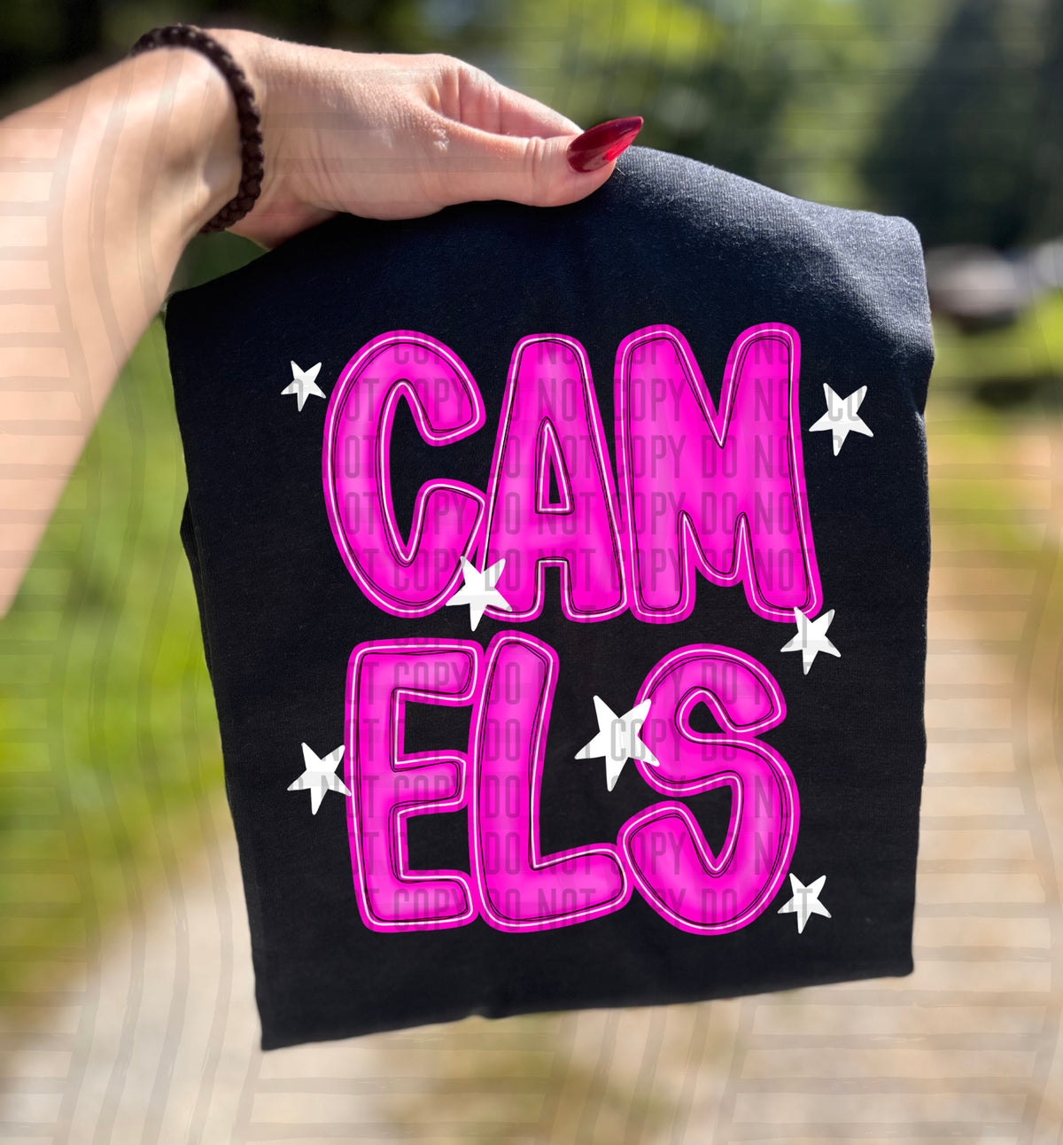 Camels Pink And Preppy Split 112867 DTF transfer