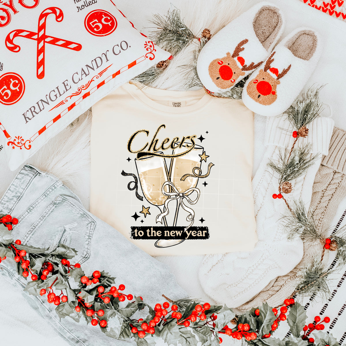 Cheers to the new year champagne (CSC) DTF Transfer