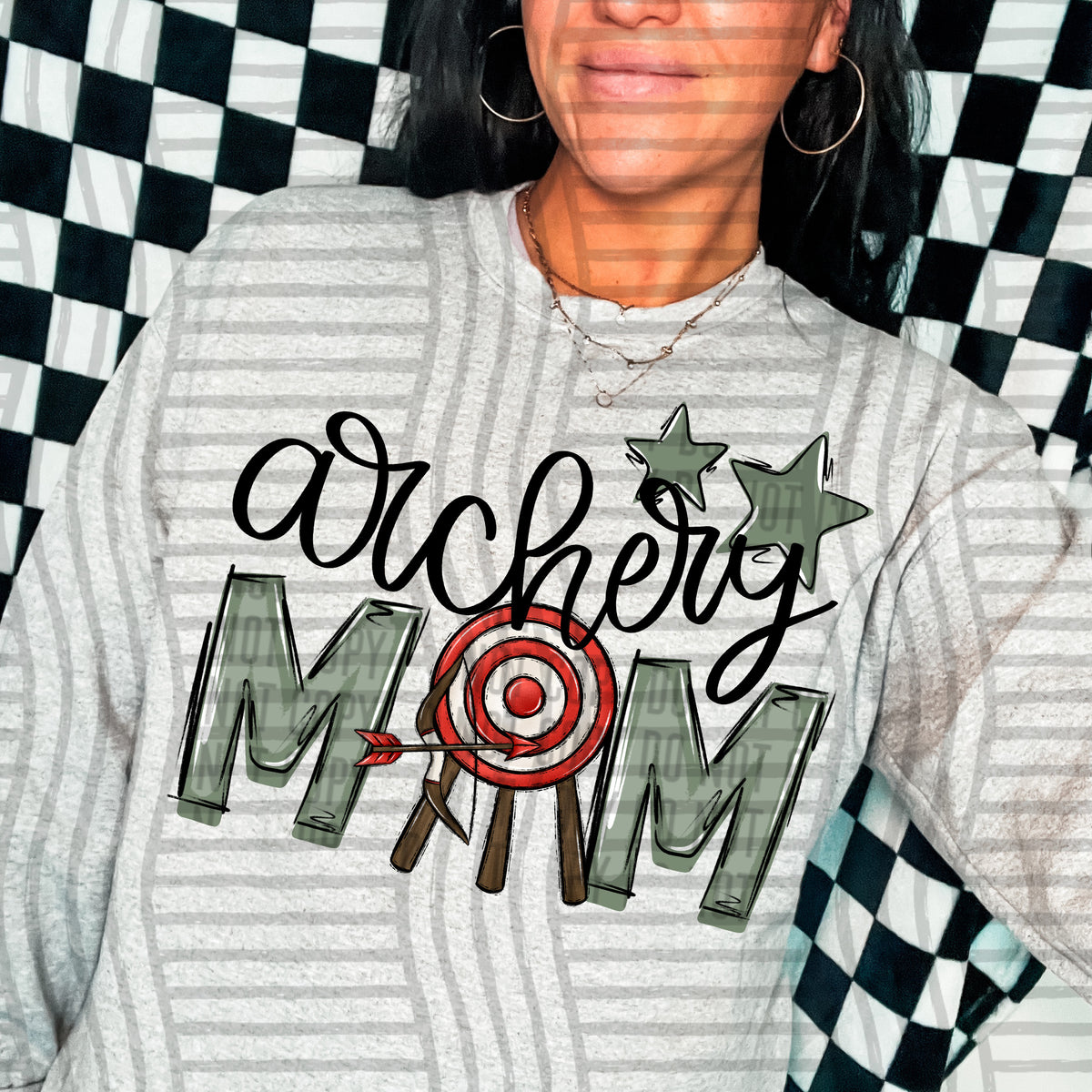 archery mom sage stars (Caplinger) DTF transfer