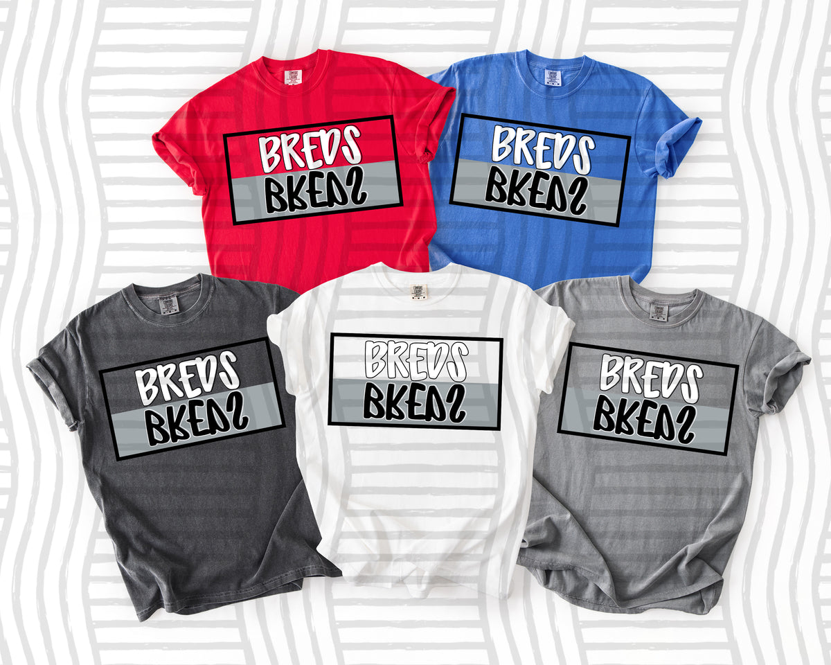 breds mirrored box black white grey (Caplinger) DTF Transfer