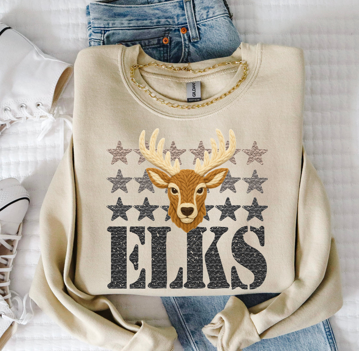 Elks Yarn Mascot (S&G) DTF transfer