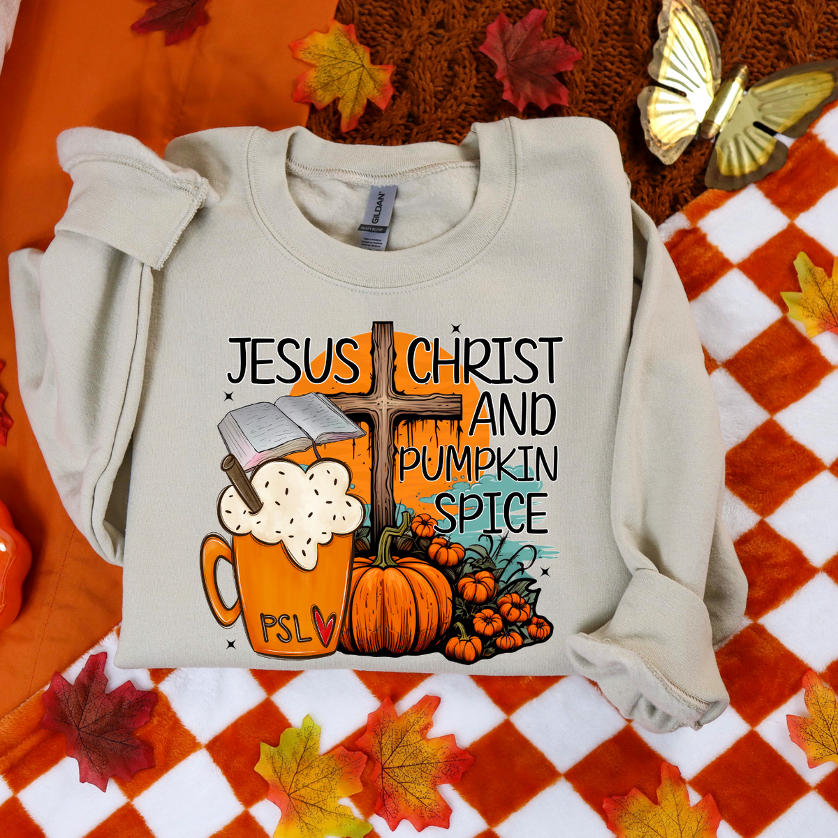 Jesus Christ And Pumpkin Spice (FDCD) DTF Transfer
