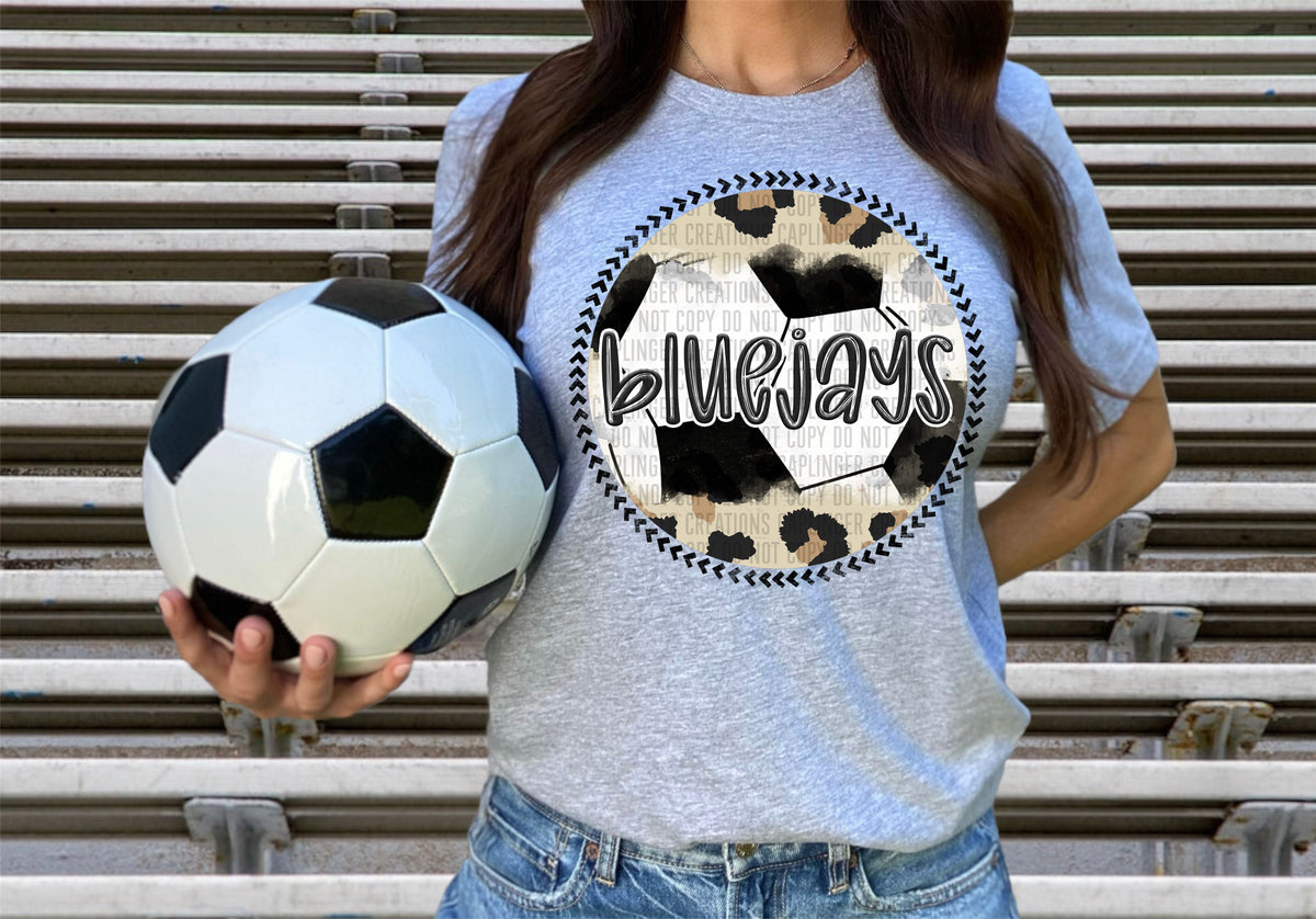 Bluejays soccer background (Caplinger) DTF transfer