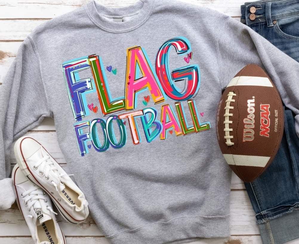 Flag football cherry font (S&G) 58737 DTF transfer
