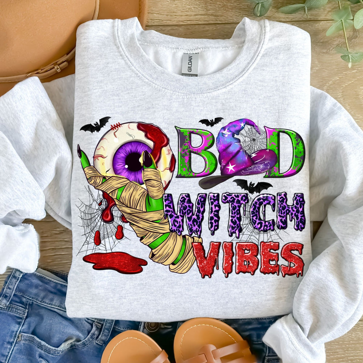 Bad Witch Vibes-38504-DTF transfer