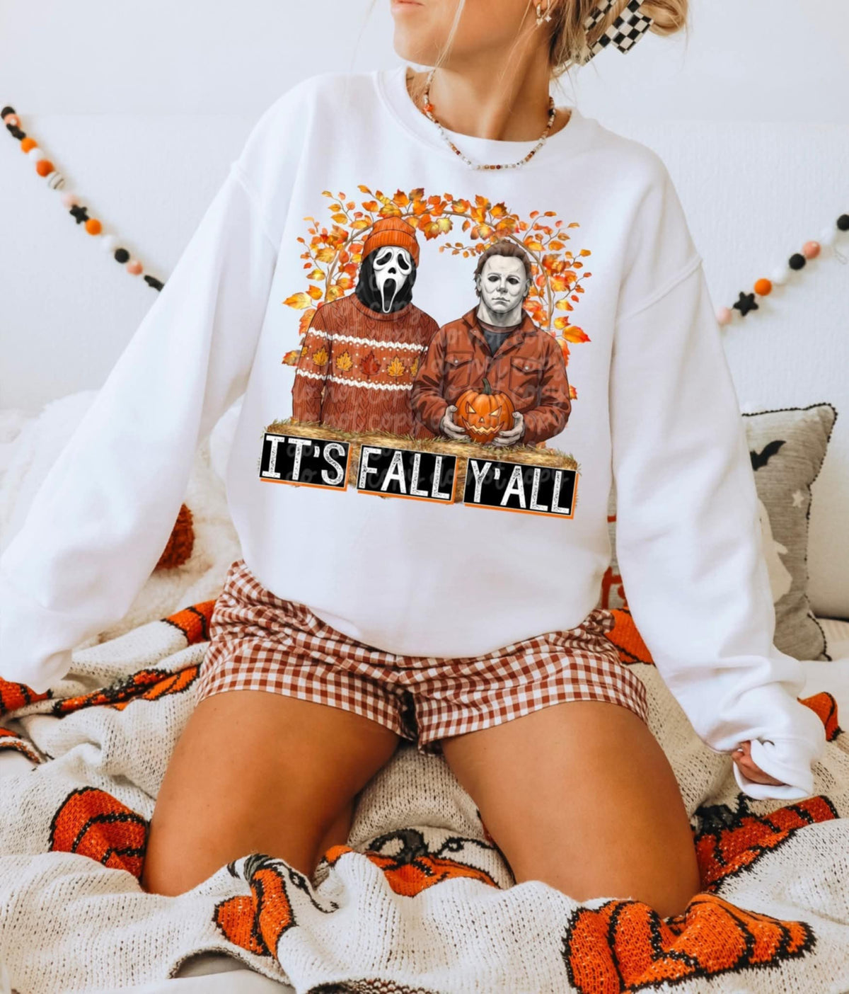 It’s Fall Yall Mike and mask DD DTF transfer