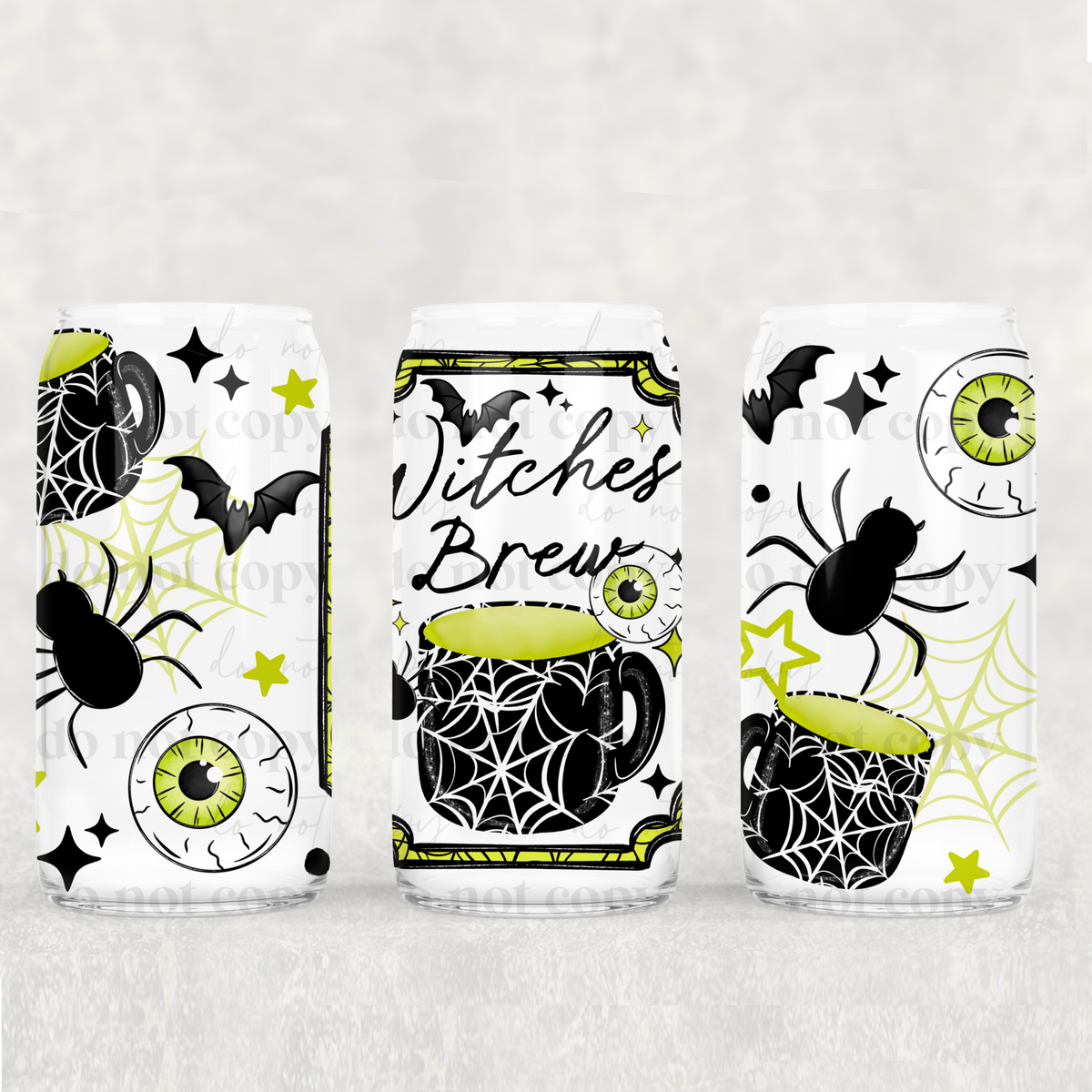 Witches brew green (CSC) UV DTF WRAP