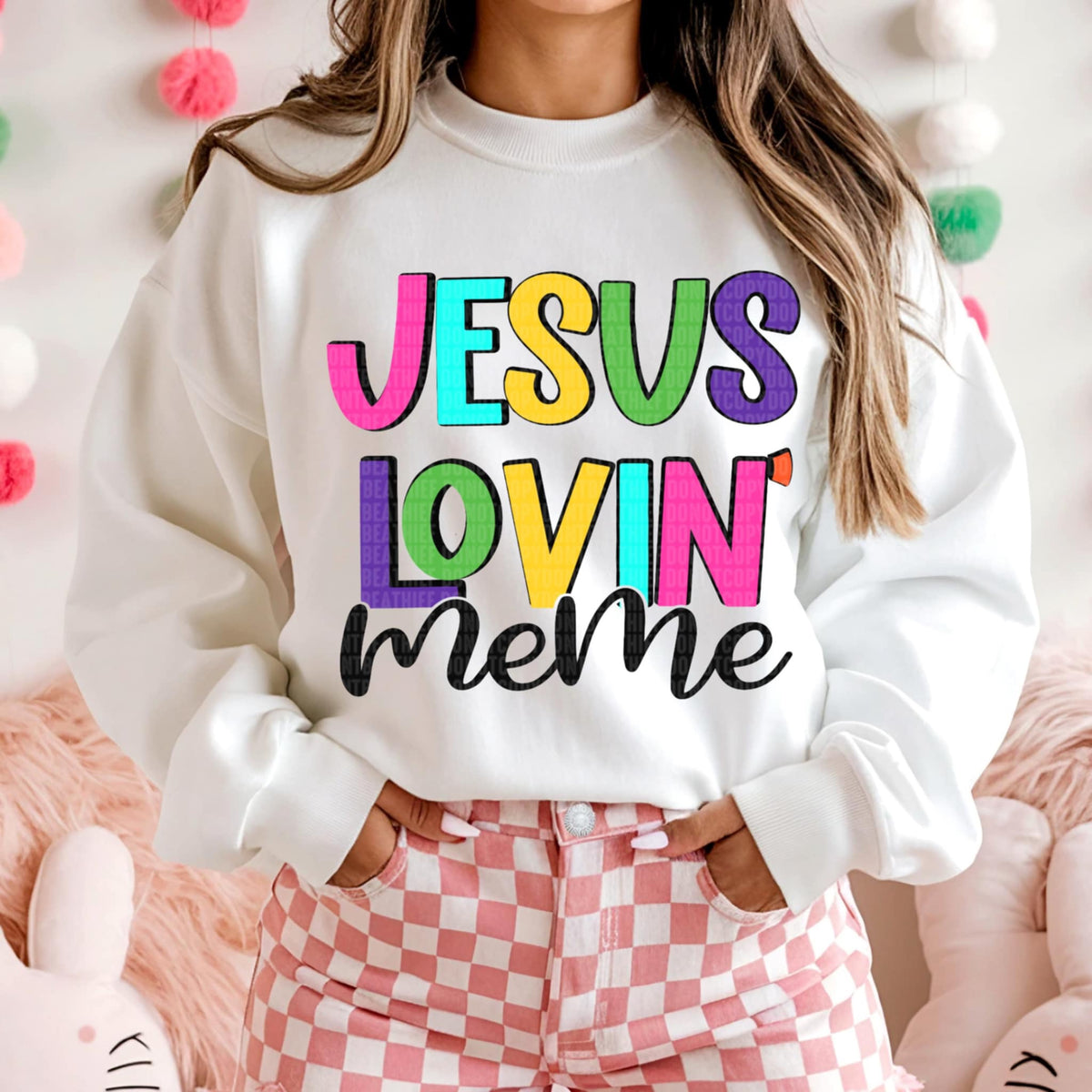 Jesus lovin meme (SDD) 96090 DTF transfer