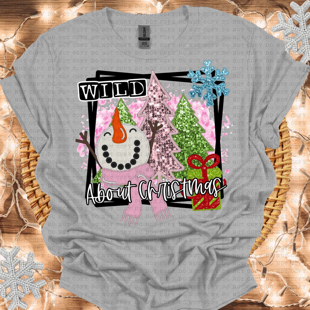 Wild about Christmas (ECHT) 64549 DTF transfer