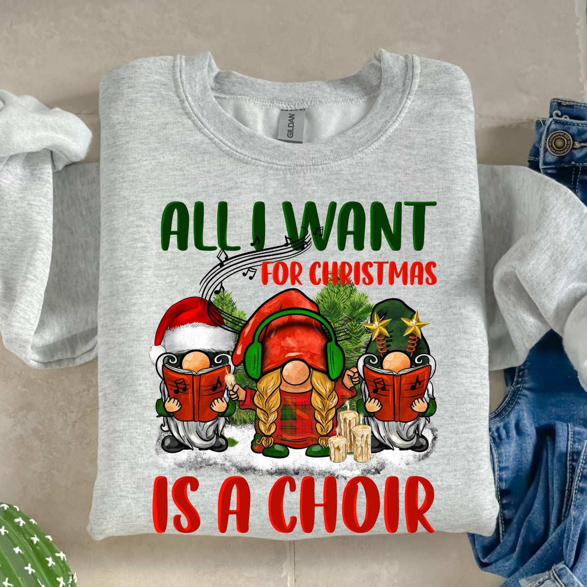 All I want For Christmas is a Choir-38533-DTF transfer