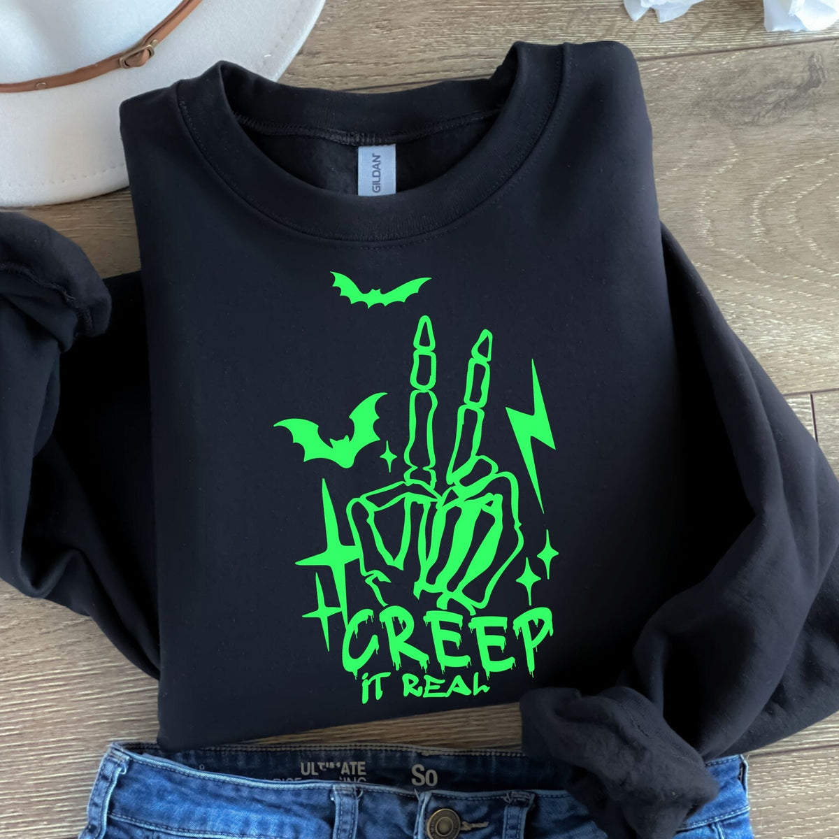 Creep it real Green-38483-DTF transfer