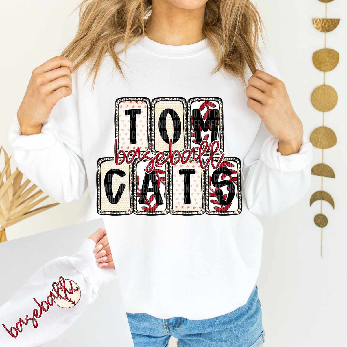 Tomcats Baseball FRONT (caplinger) 82576 DTF transfer