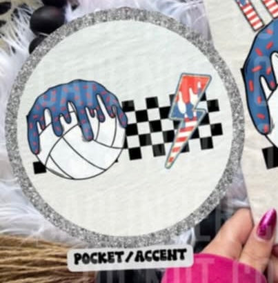 Volleyball drip pocket (Caplinger) 94772 DTF transfer