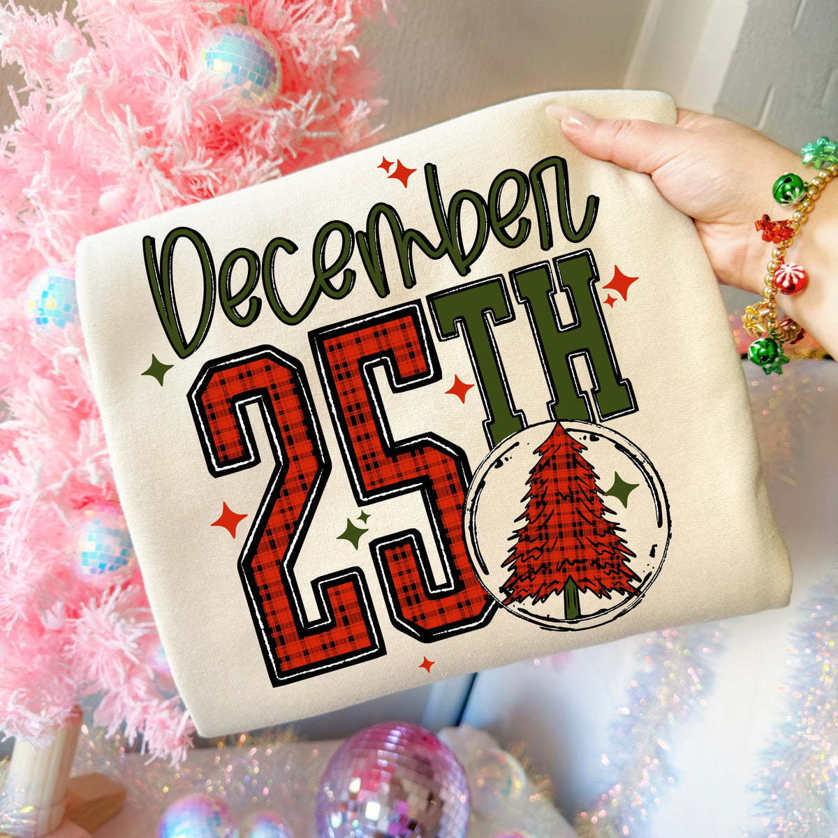 December 25th plaid (csc) DTF Transfer
