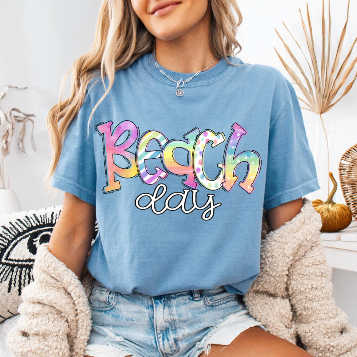 Beach day tie dye (SDD) 93460 DTF transfer