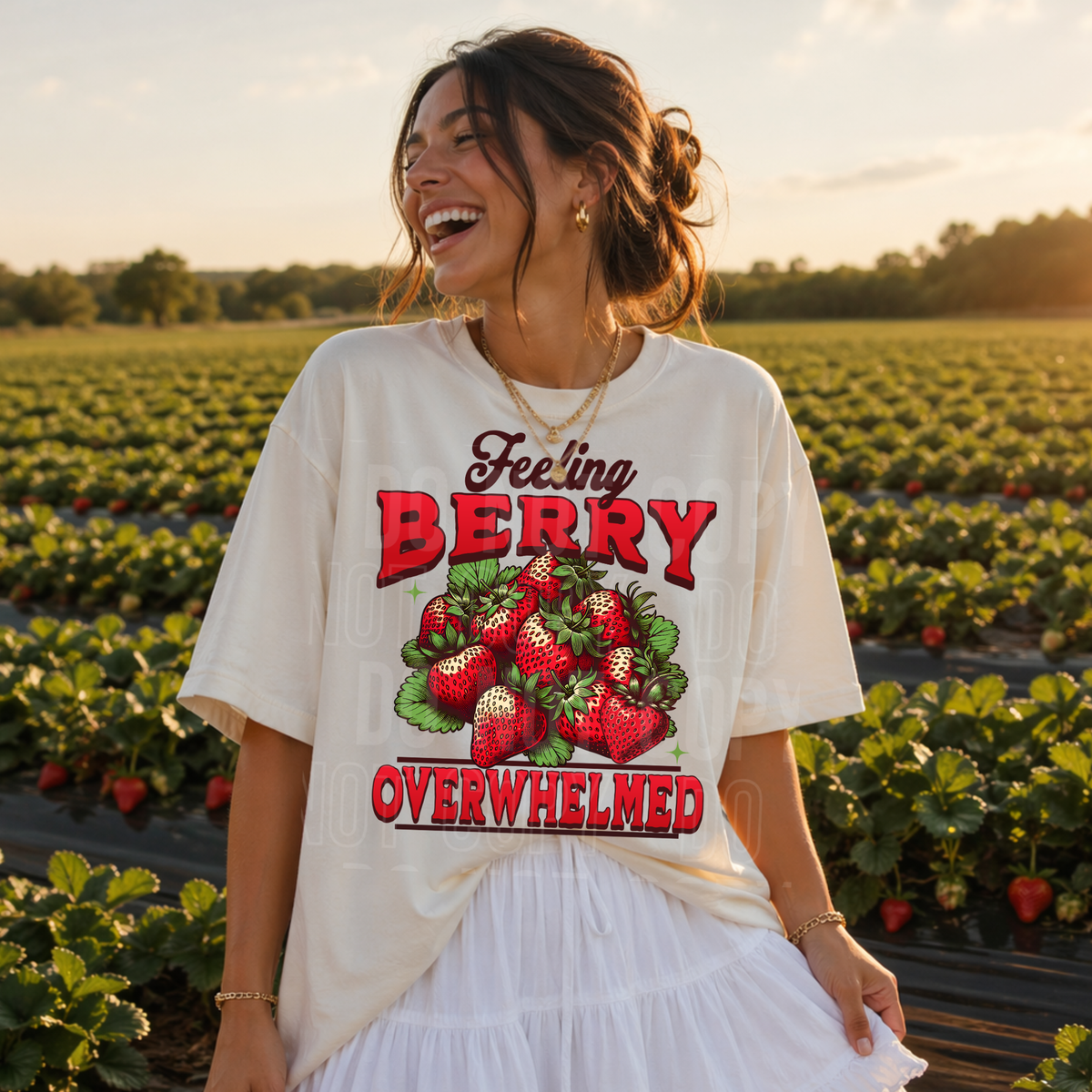 Feeling berry overwhelmed strawberry Sunday Special DTF transfer
