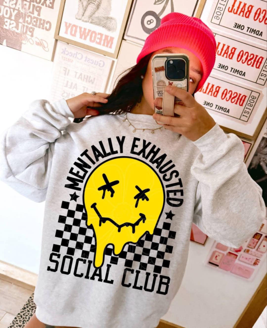 Mentally exhausted social club (Lyttle) 98994 DTF transfer