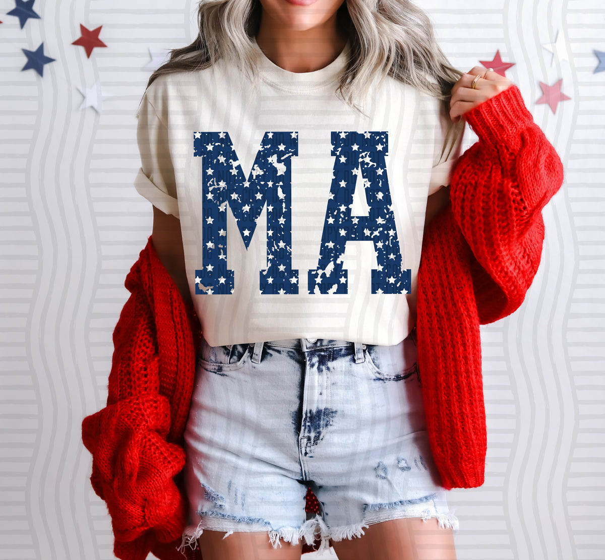 MA white stars (Caplinger) dtf transfer