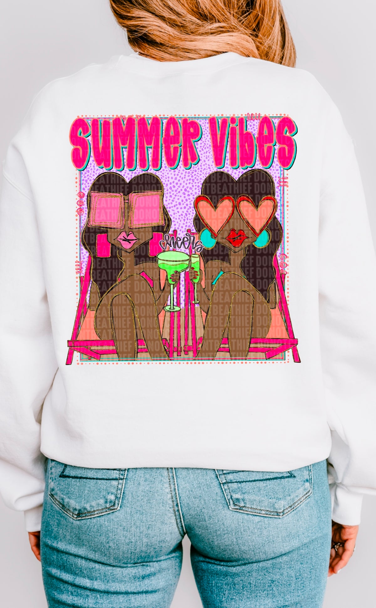 Summer vibes girls 1 106059 DTF transfer