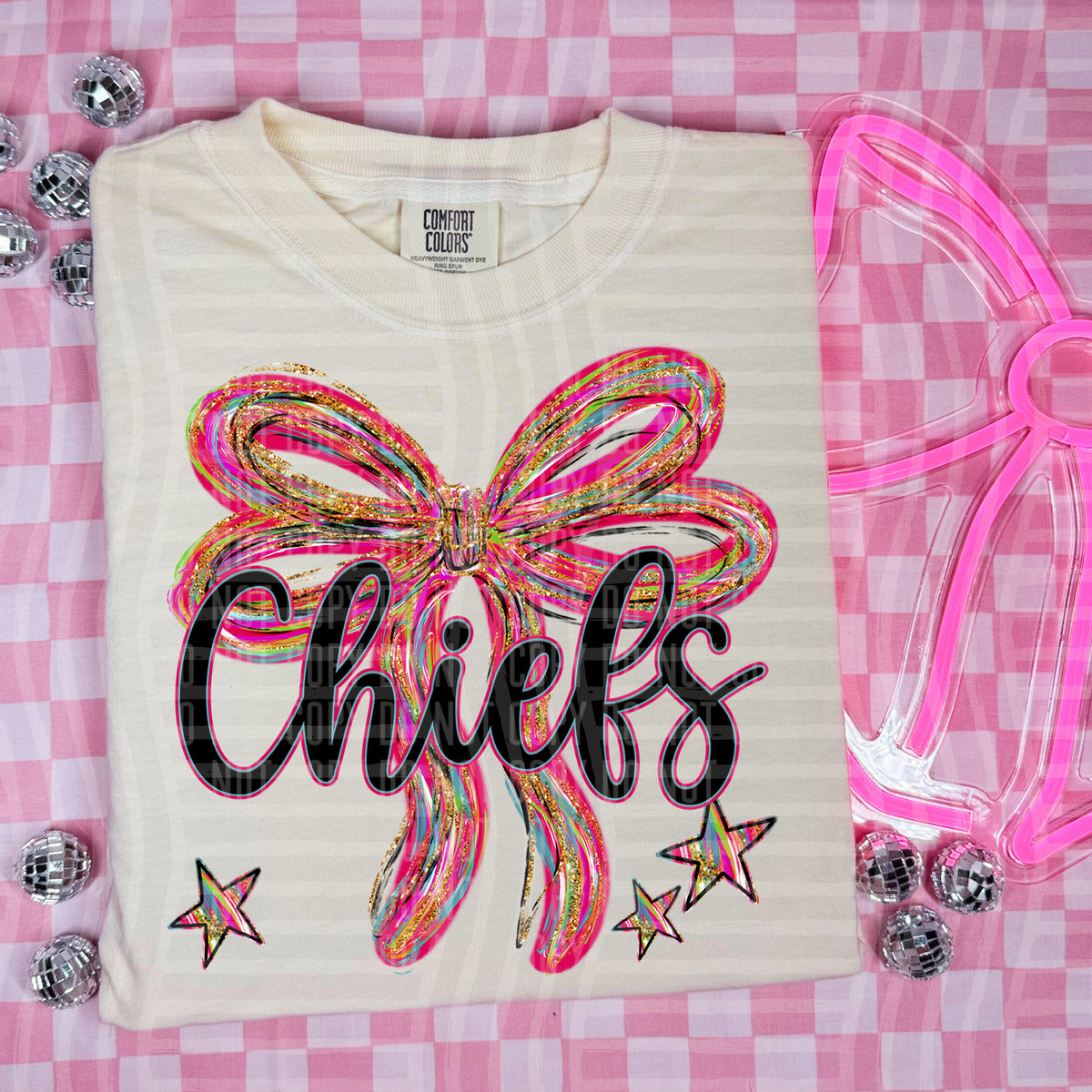 Chiefs Whimsical Bow (caplinger) DTF transfer