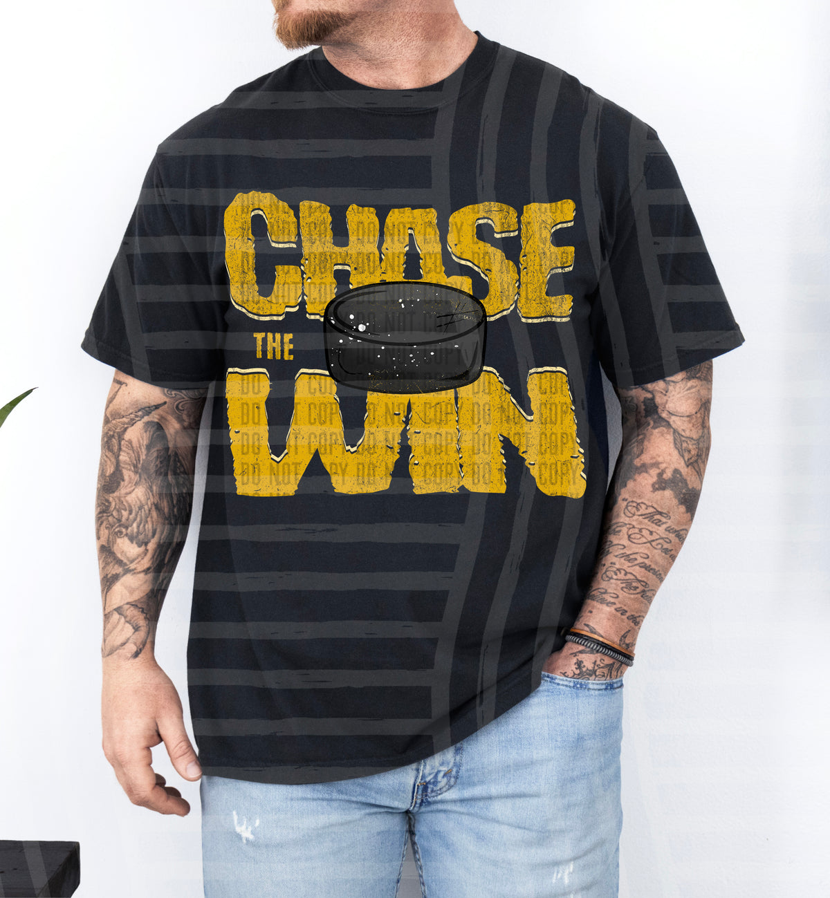 Chase the win hockey YELLOW (Caplinger) DTF Transfer