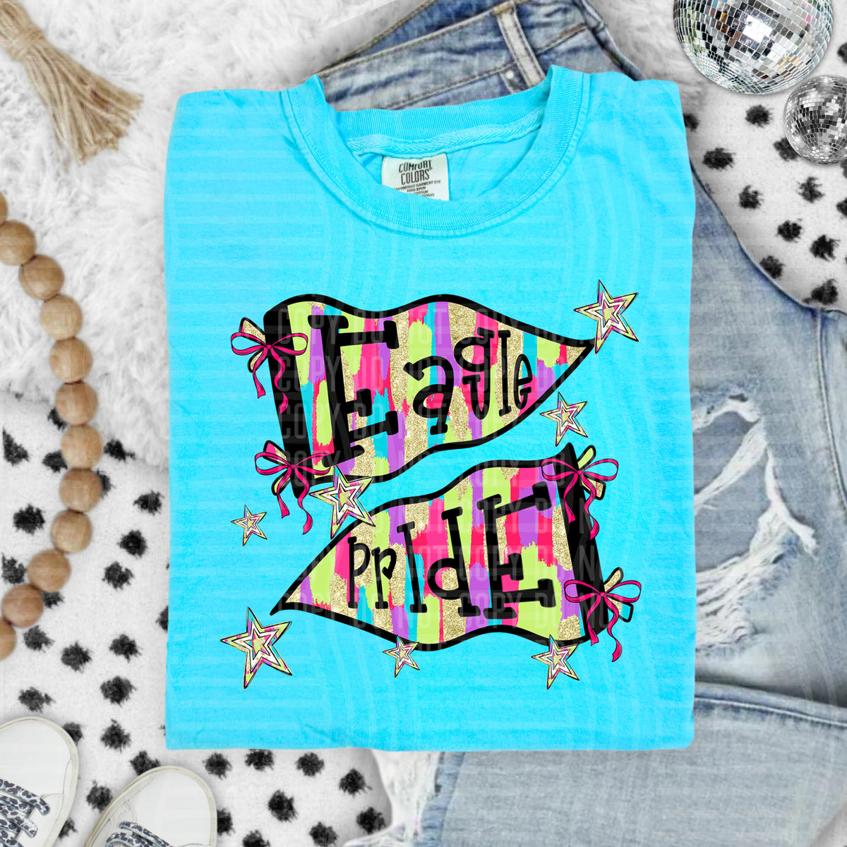 Eagle Pride - Brushstroke Flag 108435 DTF transfer