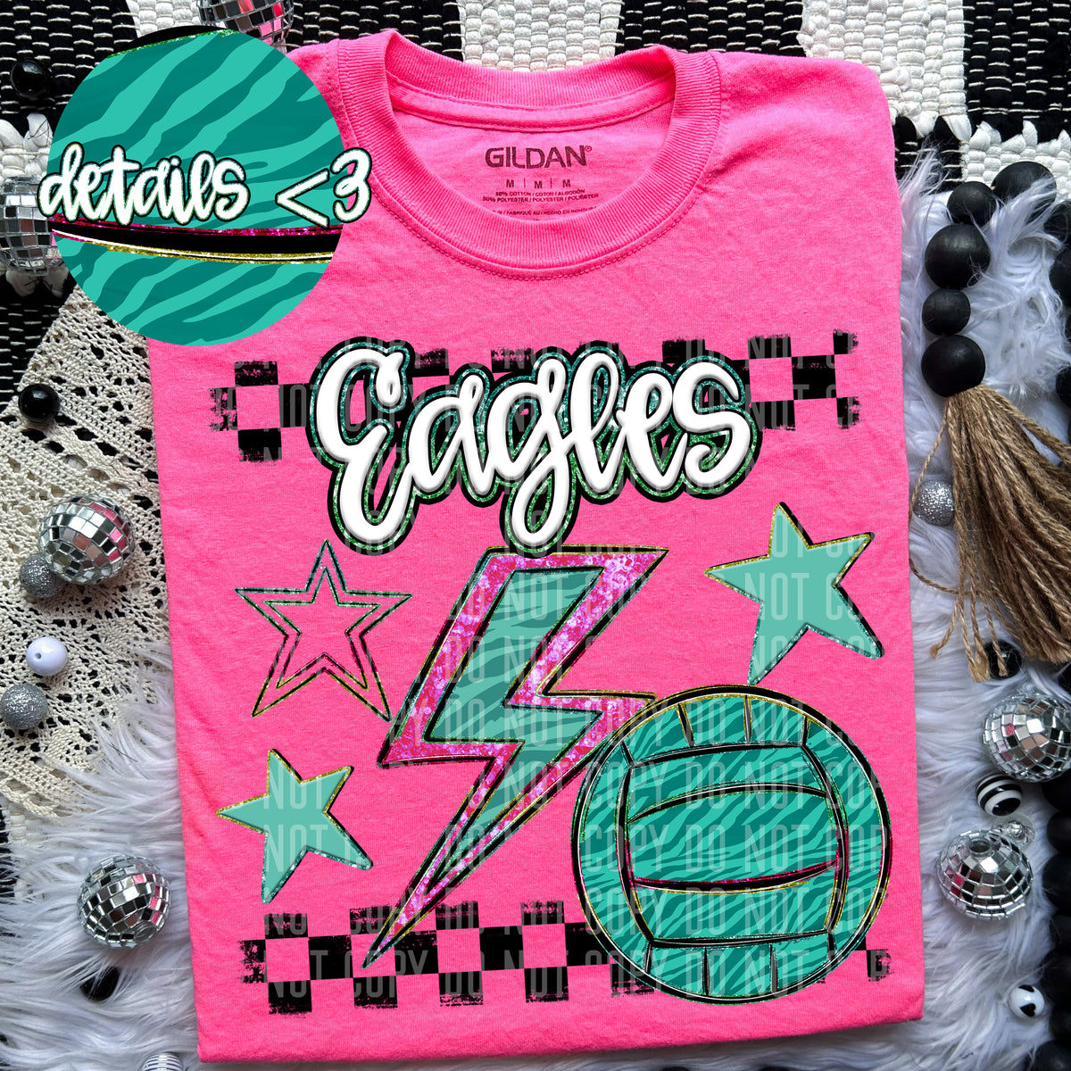 Eagles Rainbow Volleyball (Caplinger) 96846 DTF transfer