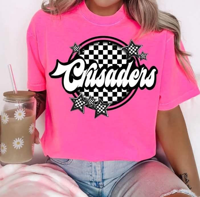 Crusaders checkered circle (S&G) 82381 DTF transfer