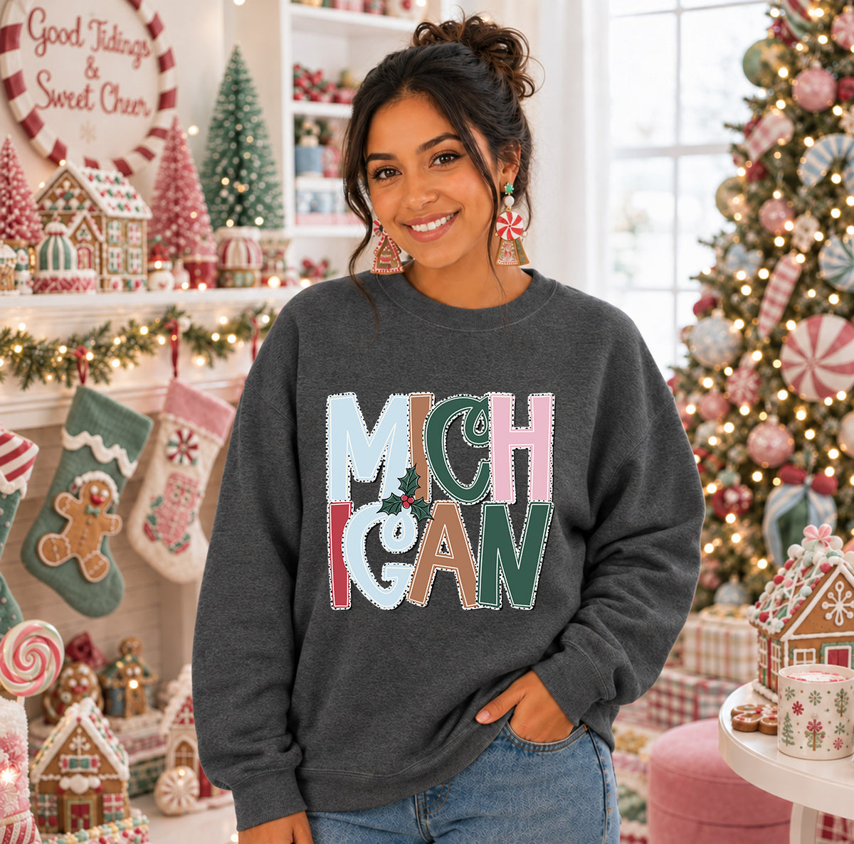 Holly jolly Michigan (S&G) DTF Transfer