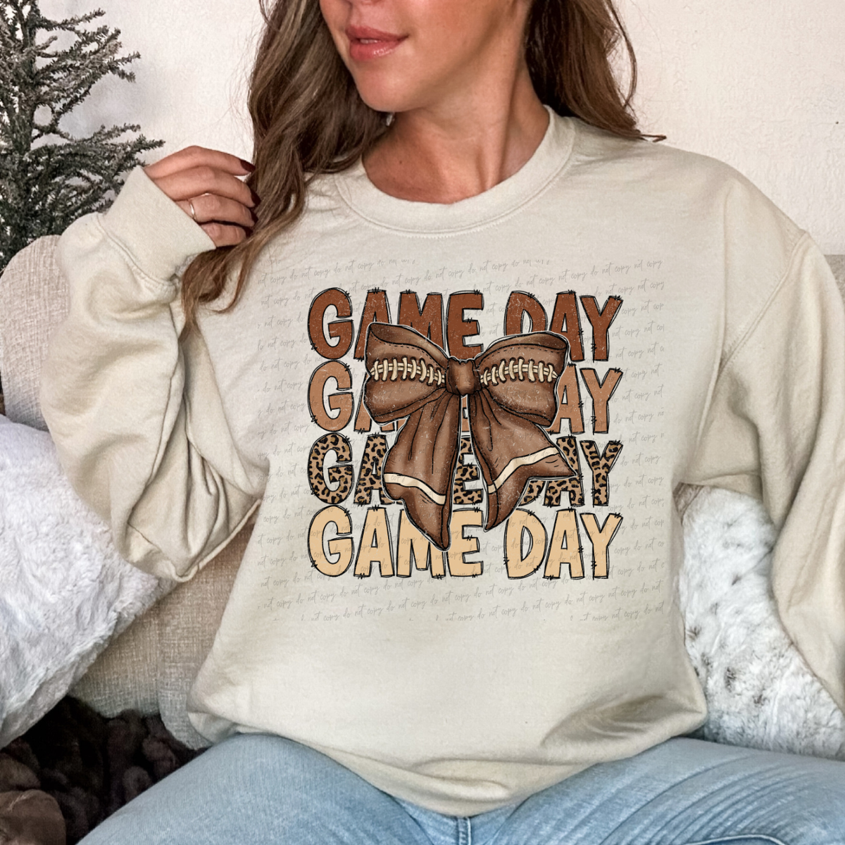 Camo Brown Game Day Football 68201 DTF Transfers