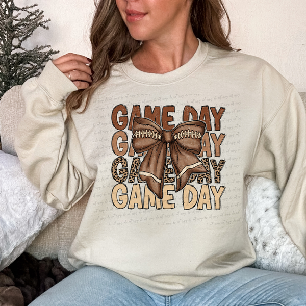 Camo Brown Game Day Football DTF Transfers