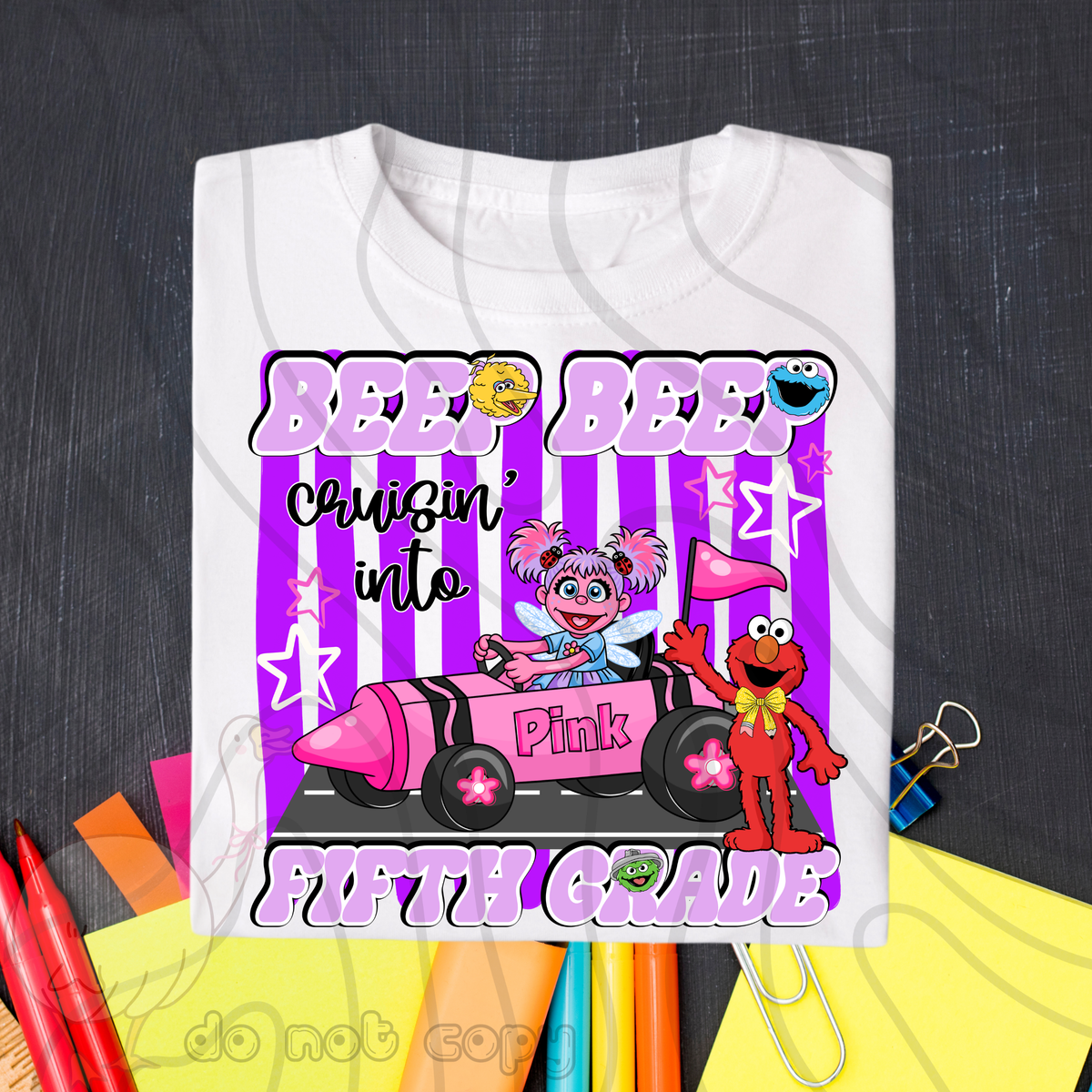 Beep beep purple fifth grade (DKD) DTF Transfer
