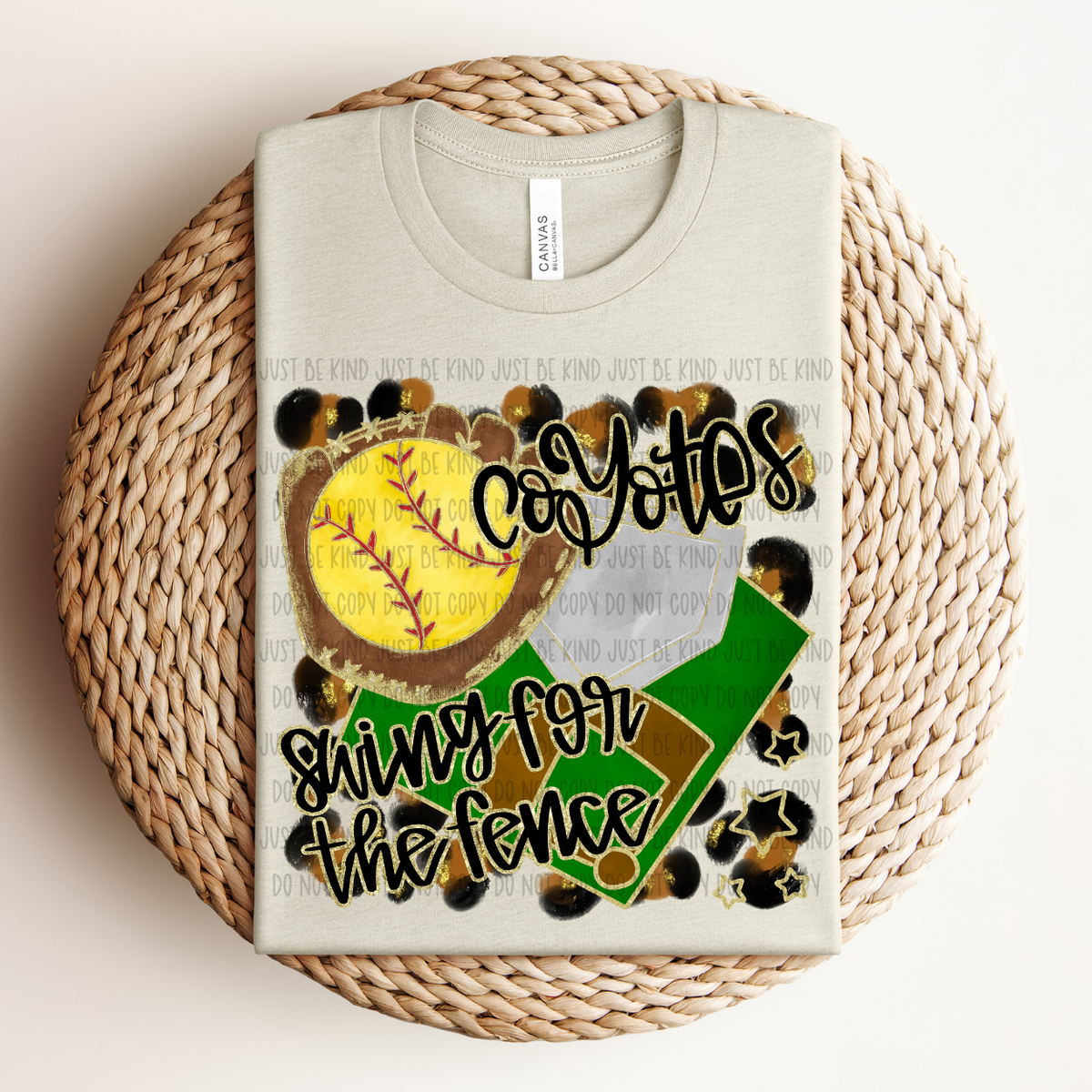 Softball Coyotes Swing For The Fence (Caplinger) 83461 DTF Transfer