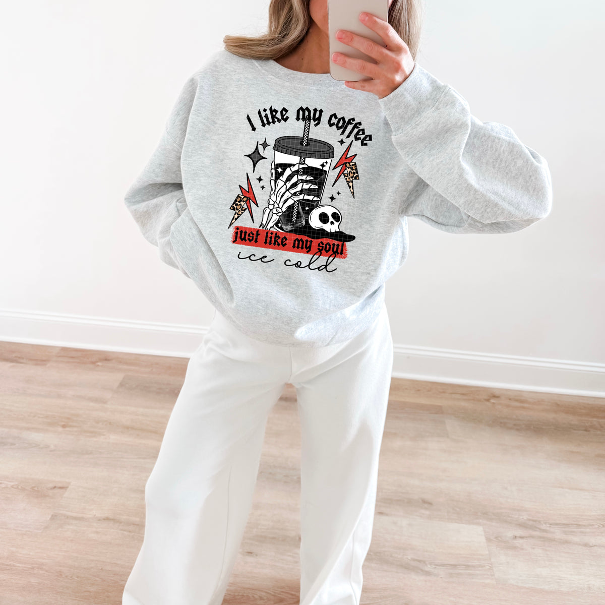 Coffee ice cold BLACK accents (CSC) DTF Transfer